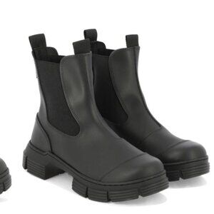 Ganni Black City Boot Size EU 38